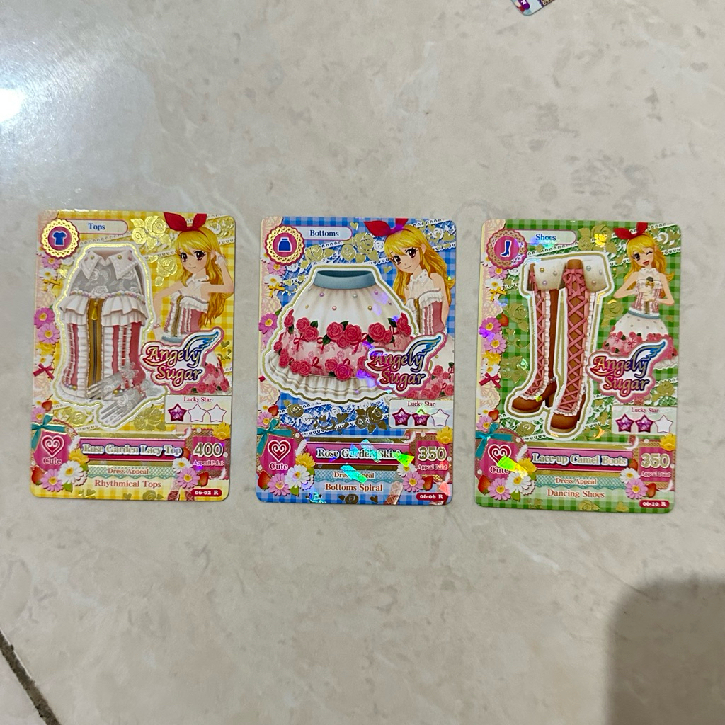 aikatsu card 100% original 1 set ANGELY SUGAR (booked)