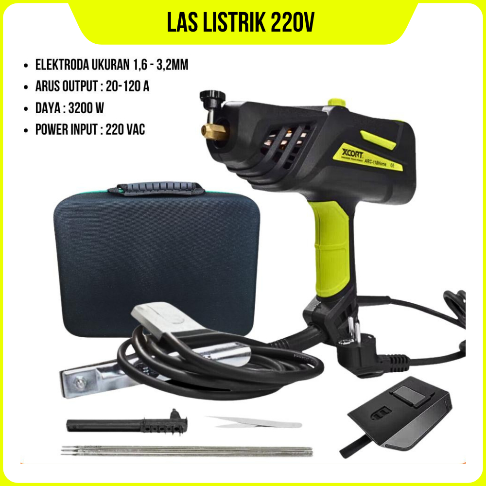 Mesin Las Listrik XCORT Las Gengam 3200 Wat