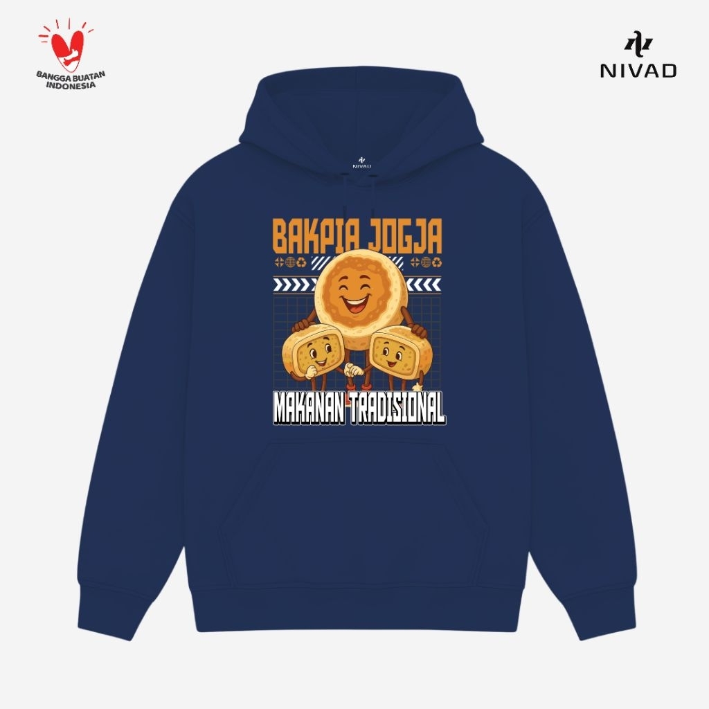 Nivad Sweater Hoodie Makanan Khas Tradisional Yogyakarta Bakpia