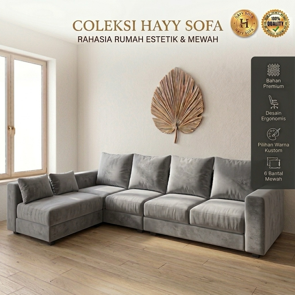 Sofa Minimalis Jumbo / Sofa-L / SofaRuangTamu