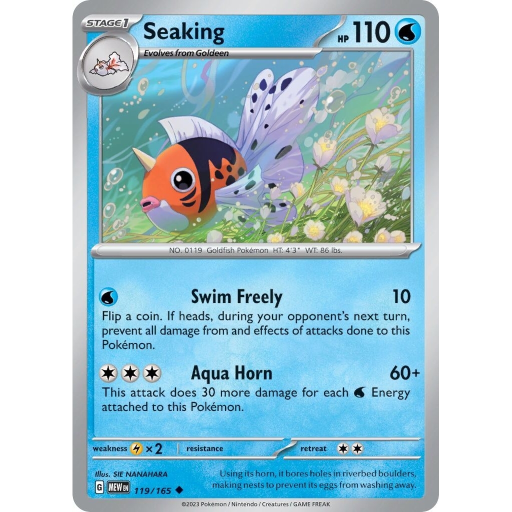 Tcg Pokemon Seaking Mew 151