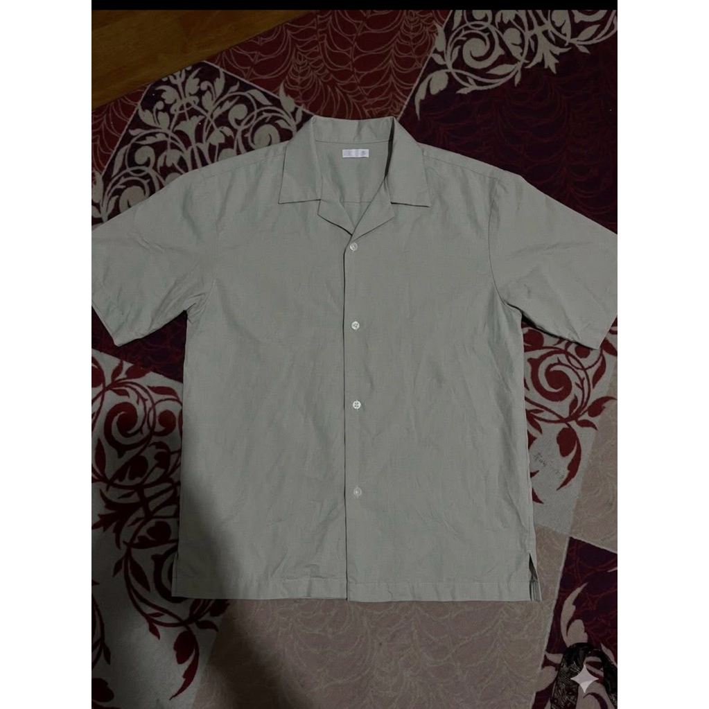 kemeja open collar uni gu dan open collar navy