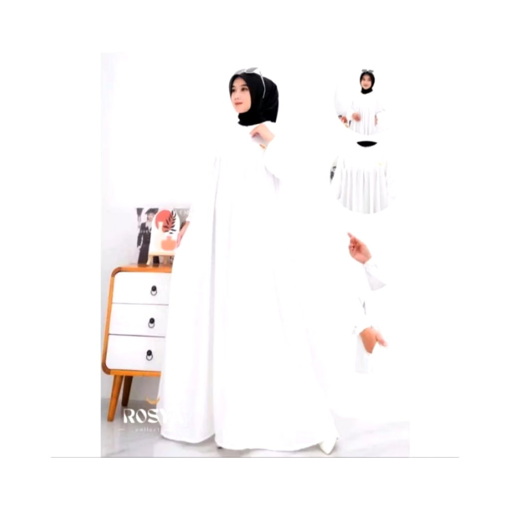 Tania Gamis Dress Crincle Premium Super Jumbo LD 140 LD 150