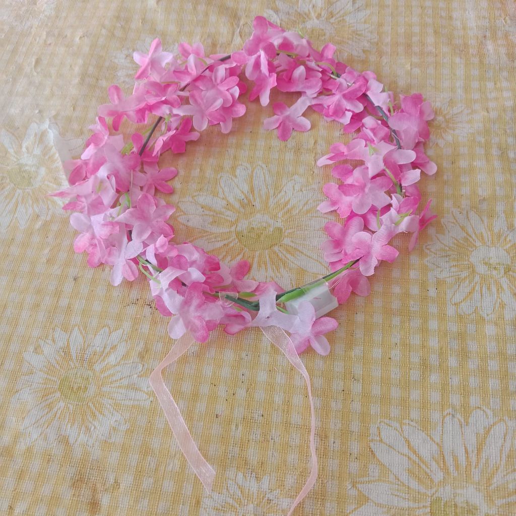 bando bunga pink Lampu LED