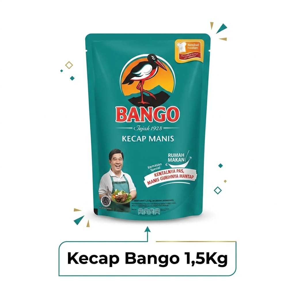 PROMO Bango Kecap Manis Refill 1,5Kg | Kecap Manis Pouch | Manis Gurih Bango