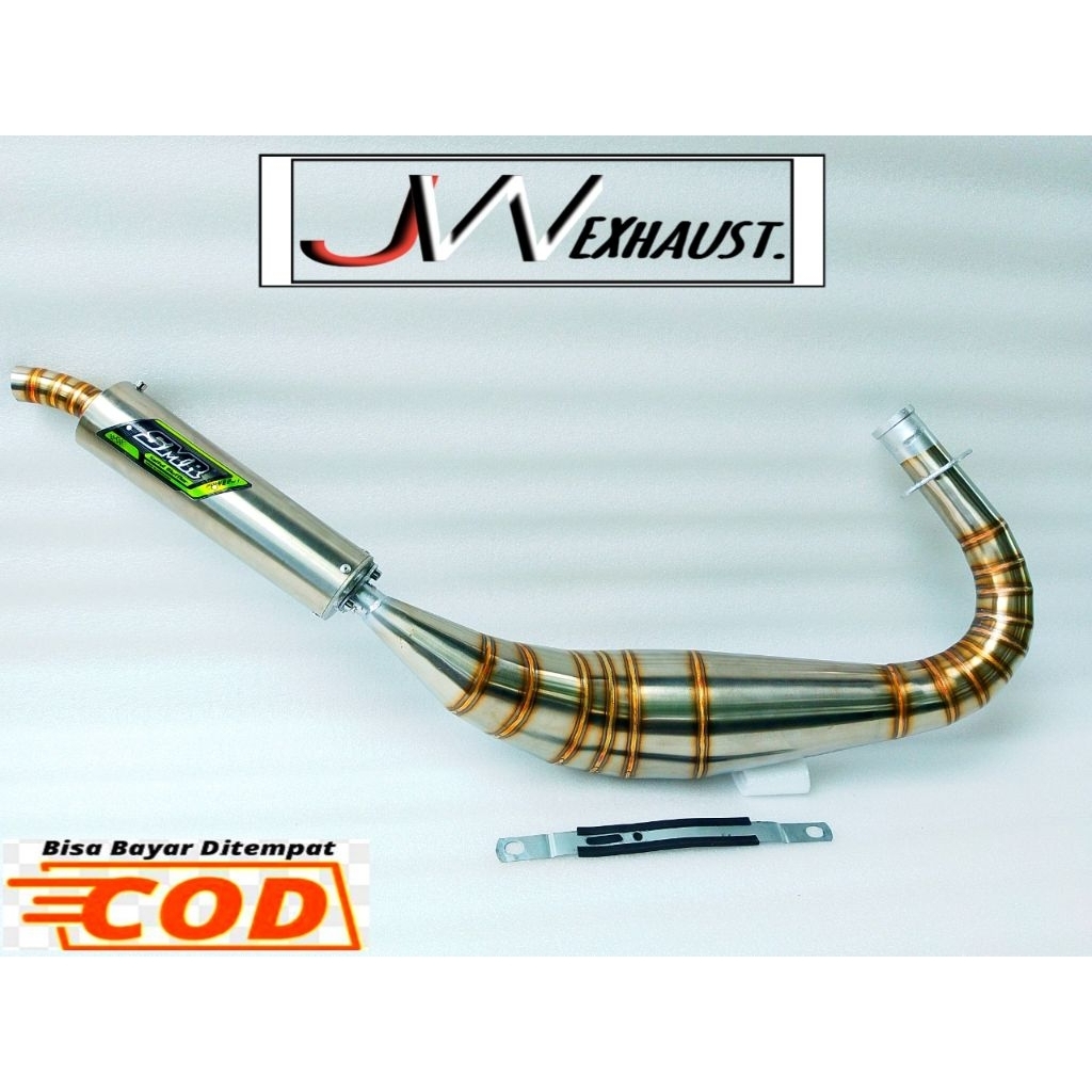 Knalpot RX king SMR kolong kobra slincer Repsol SUPERPRO stenlis