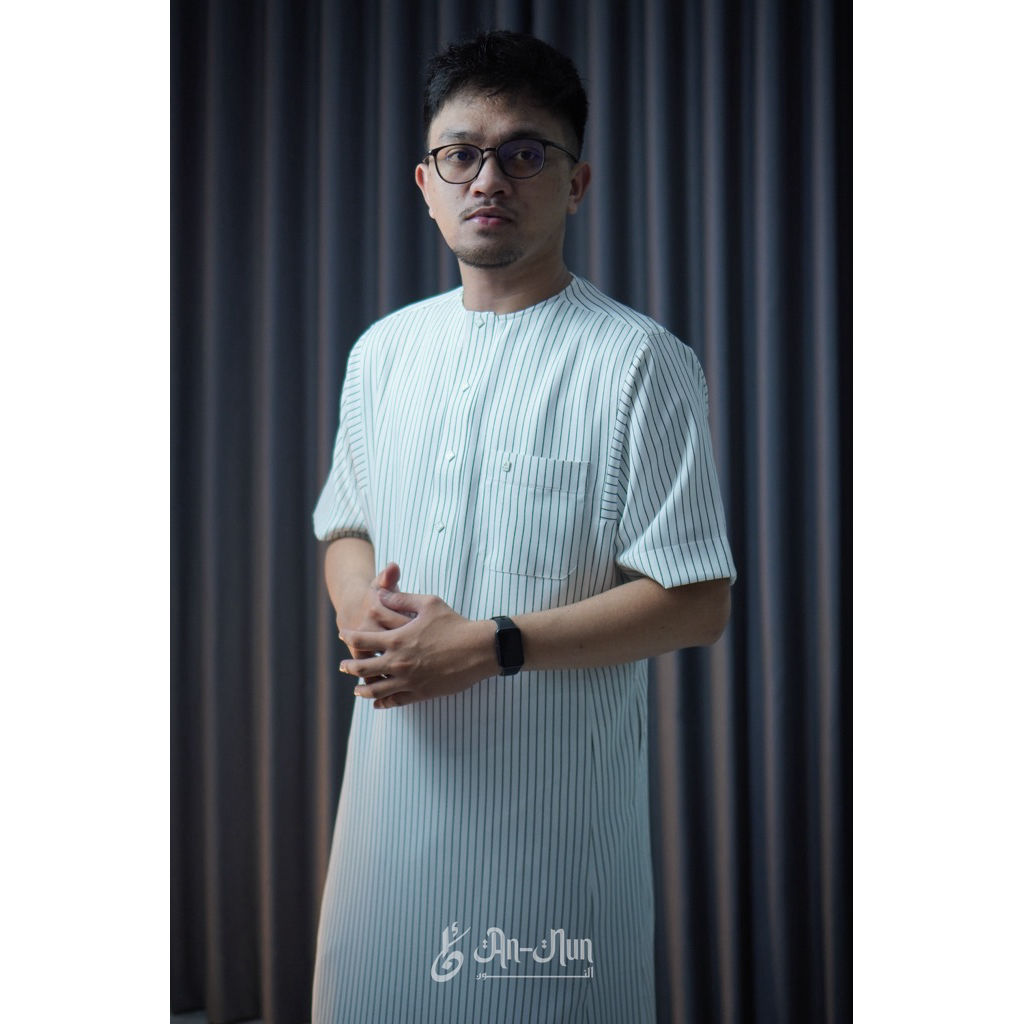 Gamis Annun Lengan Pendek || Jubah Salur Lengan Pendek || Gamis Annun