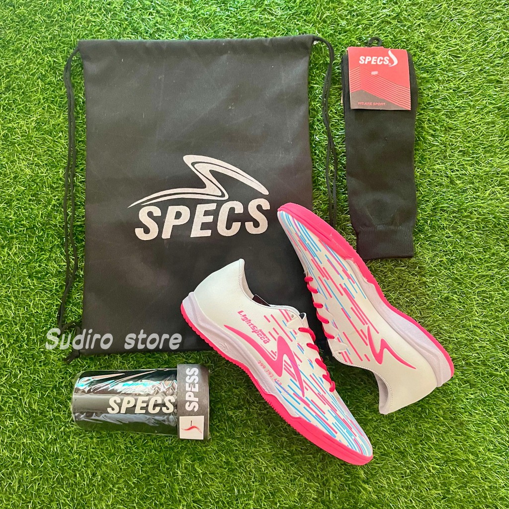 SEPATU FUTSAL SPECS ACCELERATOR LIGHTSPEED REBORN TERBARU, Paket Komplit Sepatu Futsal Specs Acceler