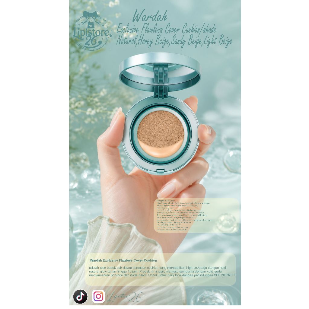 Bedak Wardah Exclusive Flawless Cover Cushion