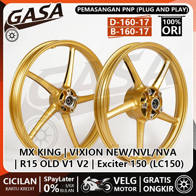 VELG BIKINGBOY PALANG Sanca RING 17 Untuk Jupiter MX King, Vixion New/Nvl/Nva, R15 Old V1 V2, Excite