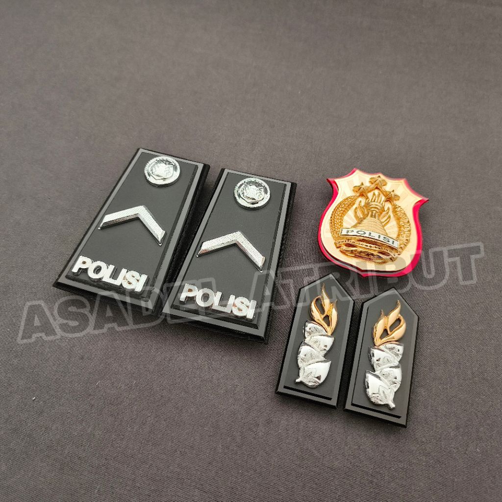 SET KOMPLIT PANGKAT BRIPDA PDH FULL MIKA / PANGKAT BRIPDA PDH POLRI / PANGKAT BRIPDA PDH FULL MIKA