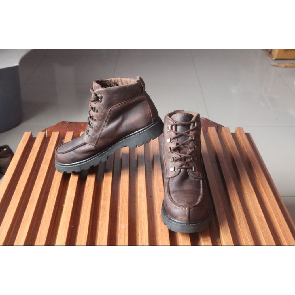 Sepatu Boot 6 inchi kulit tebal gagah  "Kangaroos " upper kulit asli mantul pedas outsole kokoh. siz