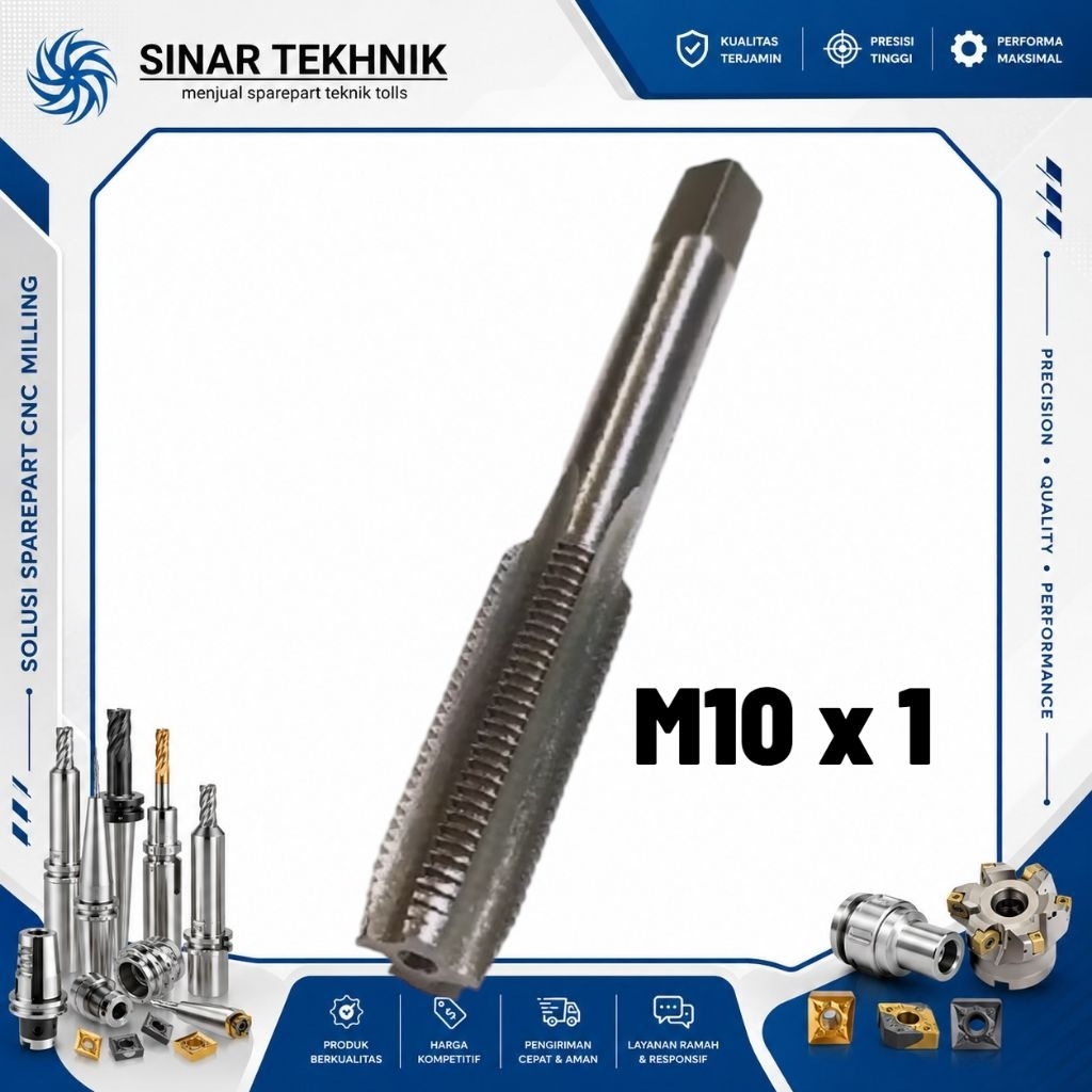 ST0953 tap busi Alat Untuk Membuat Drat Ulang Busi 10mm Tap Busi Motor Bebek Dan Metic