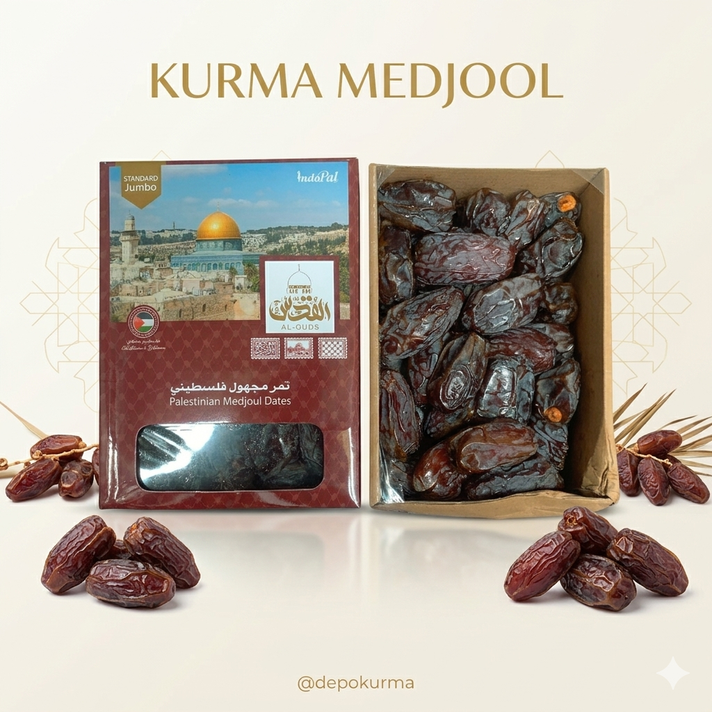 Kurma Medjool Palestina Super Jumbo kemasan box