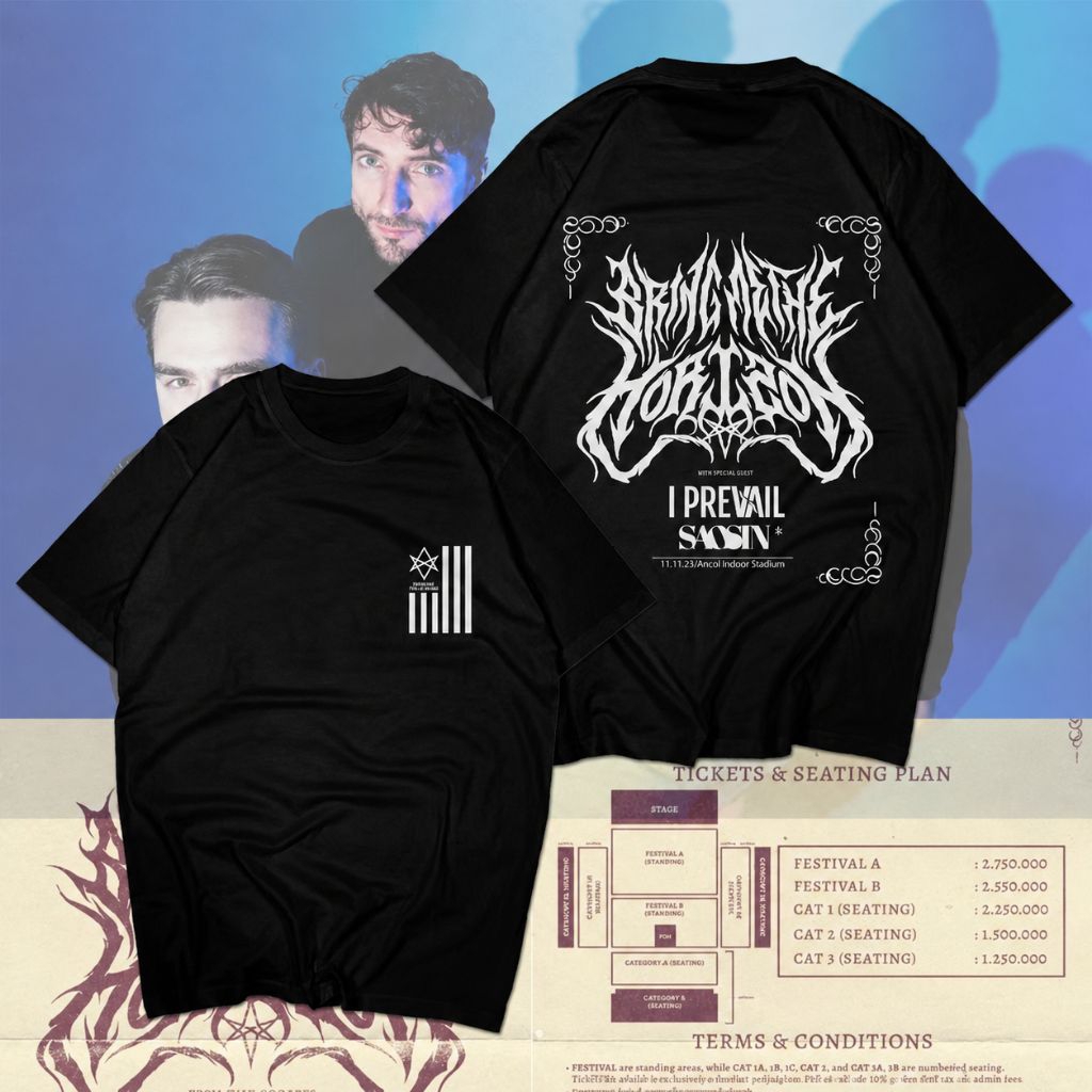 T Shirt Kaos Bmth World Tour 2023 Outfits