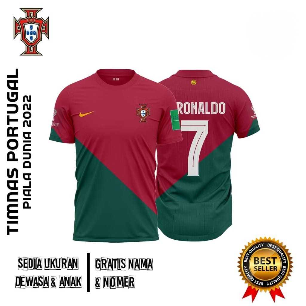 JERSEY ANAK SETELAN PORTUGAL (SETELAN PORTUGAL PILDUN 2022) SETELAN ANAK