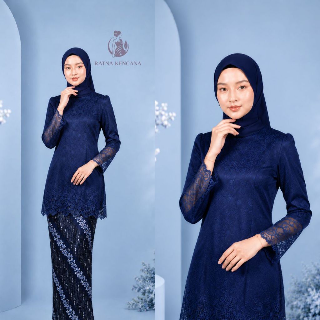 JUMBO DIANA 2 KEBAYA BROKAT MODEL TUNIK LENGAN LONCENG WUDHU FRIENDLY BAJU KEBAYA WISUDA MODEL TERBA