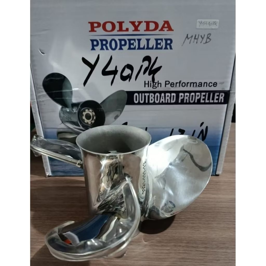 Propeller baling kipas mesin Yamaha 40pk 14in. Stenlis.
