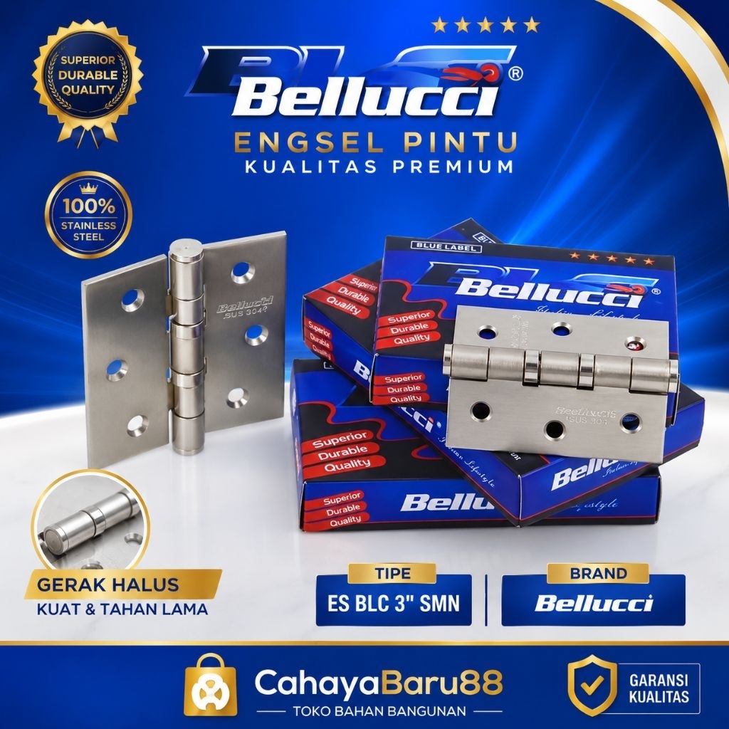 Engsel Pintu Bellucci 3" / Engsel Jendela Bellucci 3 inch / Engsel Jendela / Engsel Pintu Bellucci 3