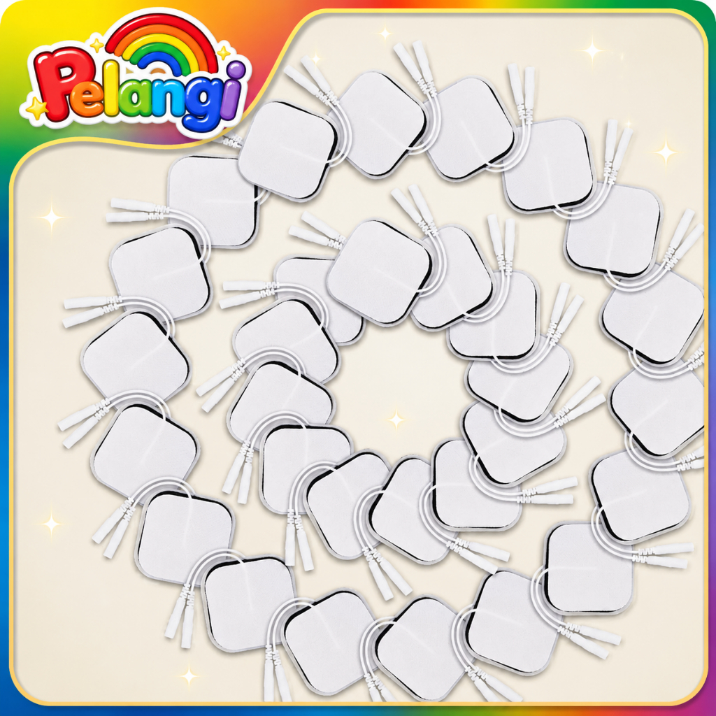 20Pcs Pad Tens Elektroda  Electrode Pad Tens Stimulator Alat Medis Terapi Tensi Tubuh/Berbagai ukura