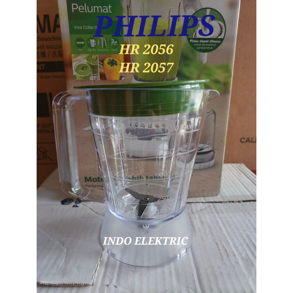 1SET GELAS JUS BLENDER PHILIPS HR 2056 2057