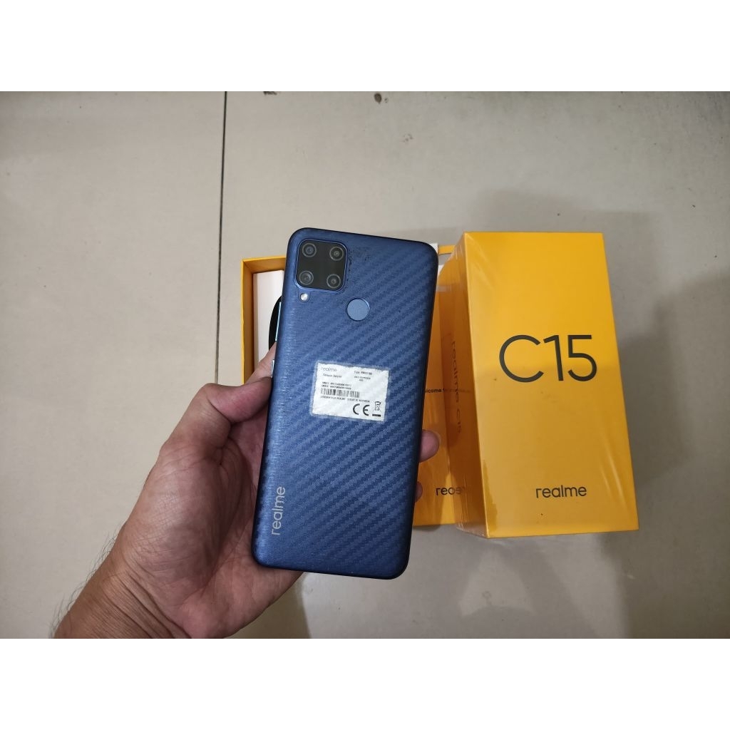 Second realme C15 ram 4/64 fullset no minus