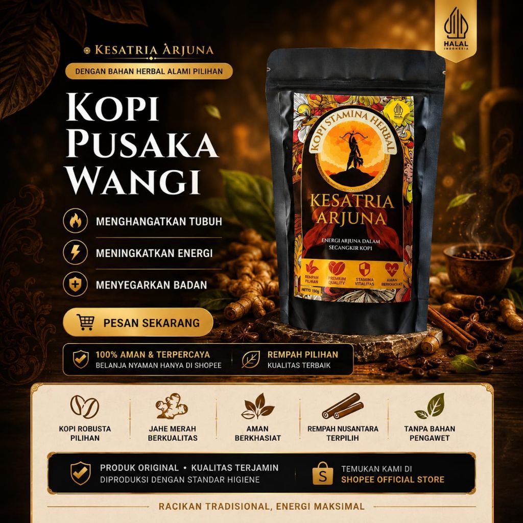 Kopi Pusaka Wangi Kesatria Arjuna 150Gr Racikan Istimewa
