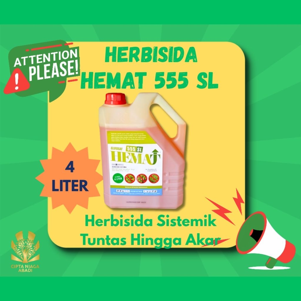 Herbisida Sistemik HEMAT 555 SL, 4 Liter