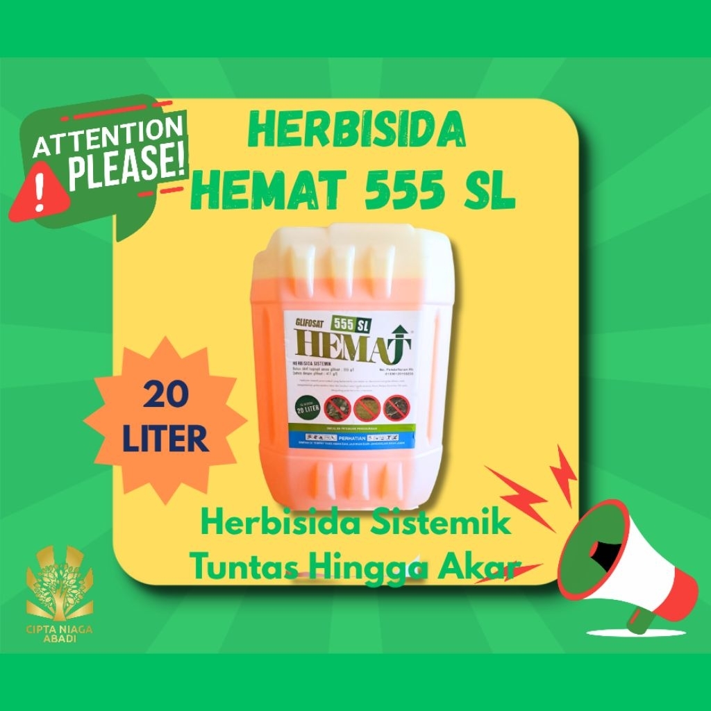 Herbisida Sistemik HEMAT 555 SL, 20 Liter