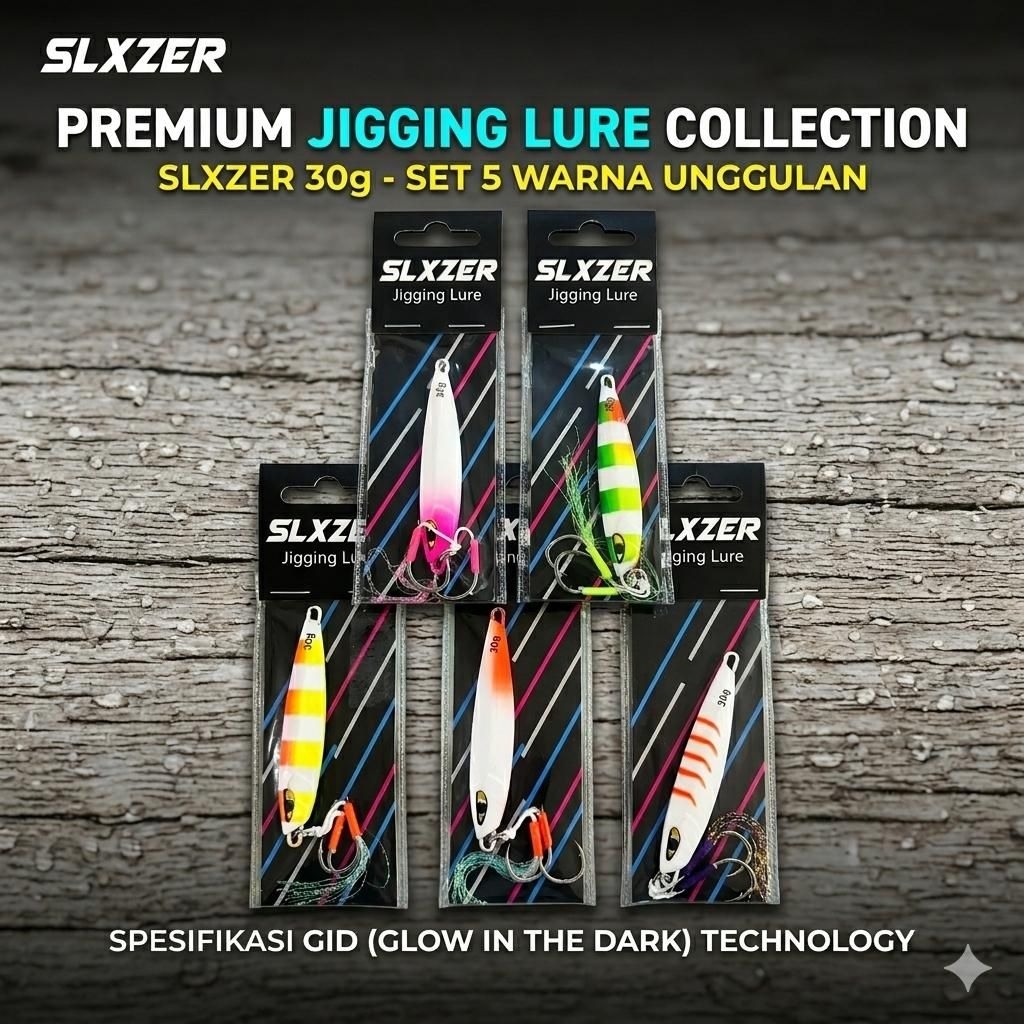 Metal Jig + Assist Hook Slxzer 30 gram GID