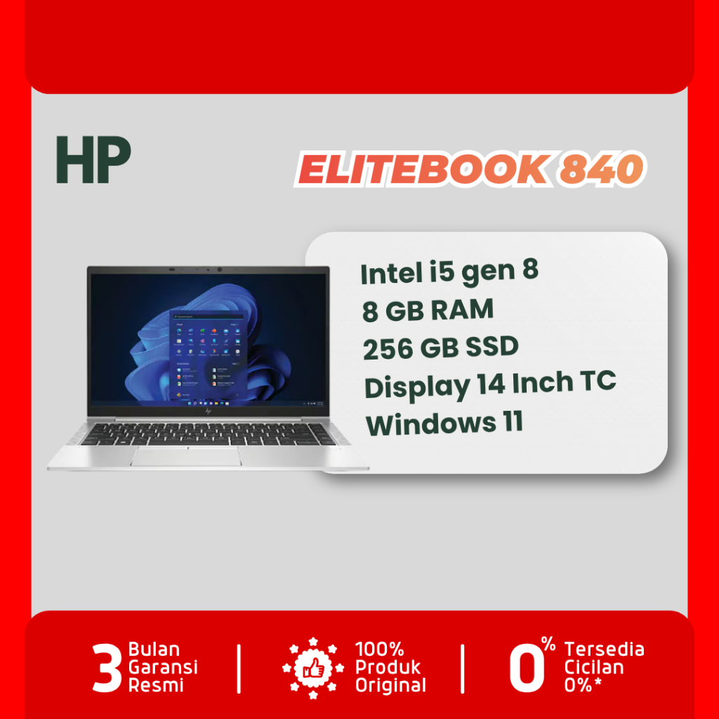 Laptop HP Elitebook 840 G6 Core I5 GEN 8 RAM 8GB SSD 256GB