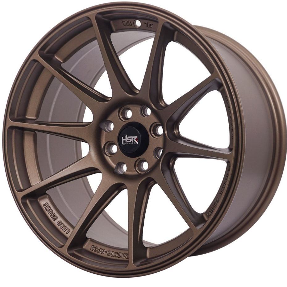 Velg Racing Original Hsr Shinjuku Ring 17 Lebar Belang 7.5 / 9 Lubang Baut 8 Warna Hitam