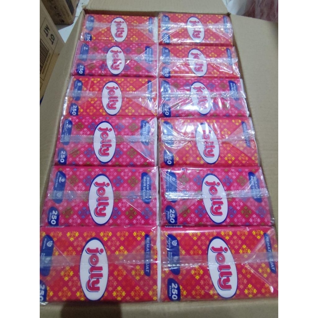 (Paket 1 Dus 48 Pcs) Jolly 250 Sheets 1 Dus/Karton Co