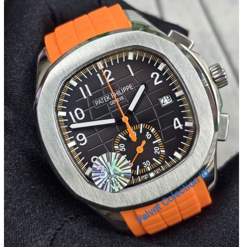 Patek Philippe Aquanaut 5168A Travel Time Swiss 3KF Automatic Movement Yellow Dial Black Clone Quali