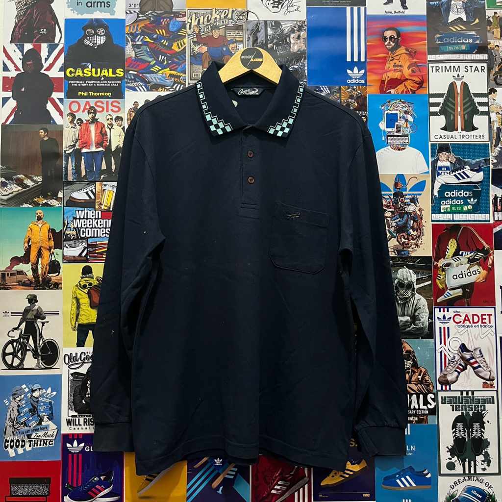 Long Sleeve / Polo Shirt / Rugby Shirt / Vintage / Second / Crocodile