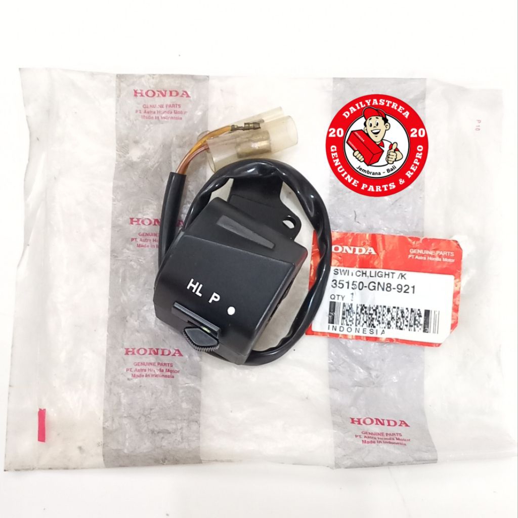 SWITCH LIGHT SAKLAR SAKELAR HOLDER LAMPU STATER KANAN ASTREA STAR PRIMA ENGKEL ORIGINAL KGD 35150-GN