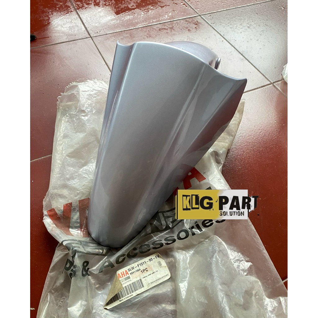 Spakbor Slebor Depan Nouvo Lele 2002 2003 Silver EV LVS Original Yamaha YGP 5LW-F1511-00-EV