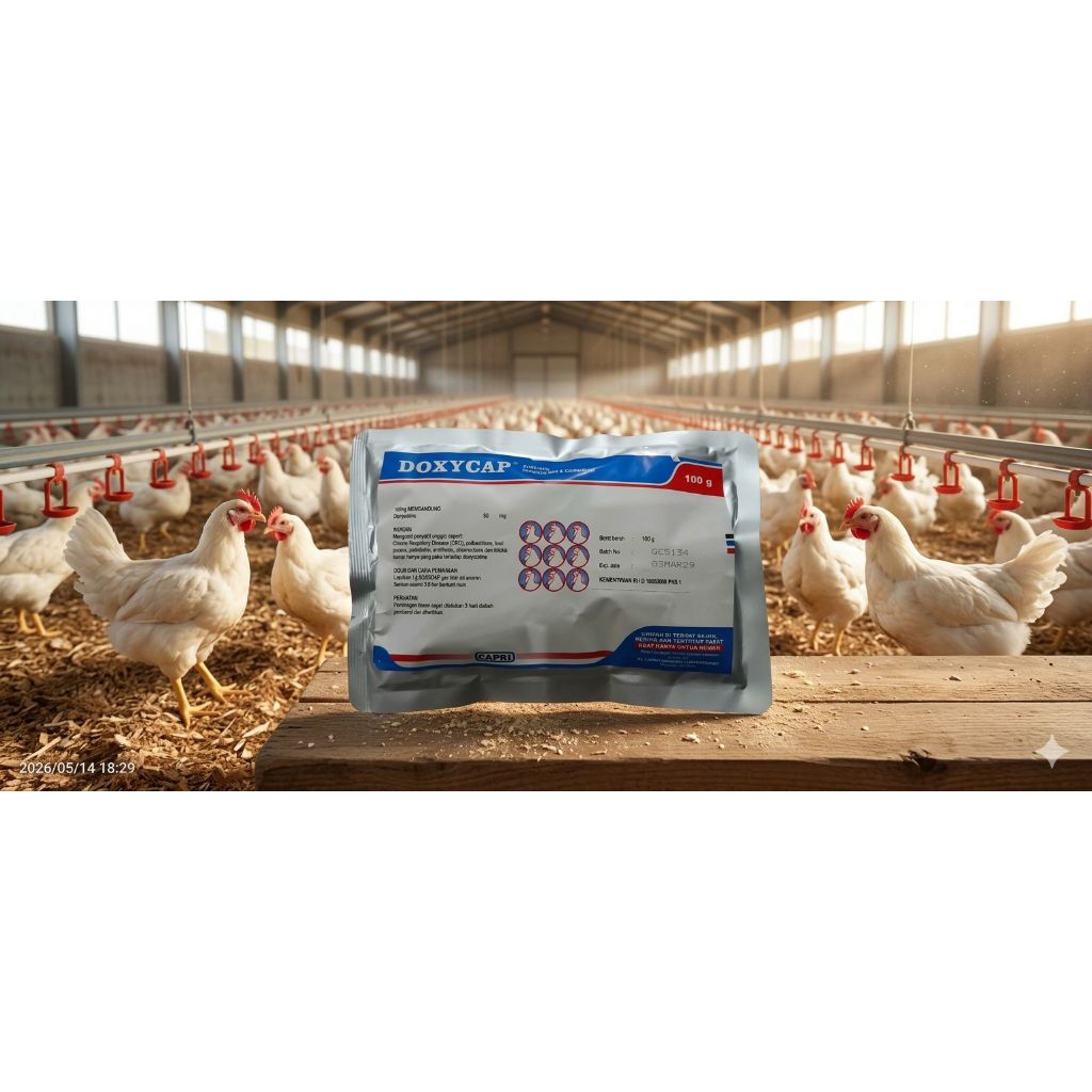 DOXYCAP 100 GRAM PENGGANTI LEVOCAP OBAT AYAM