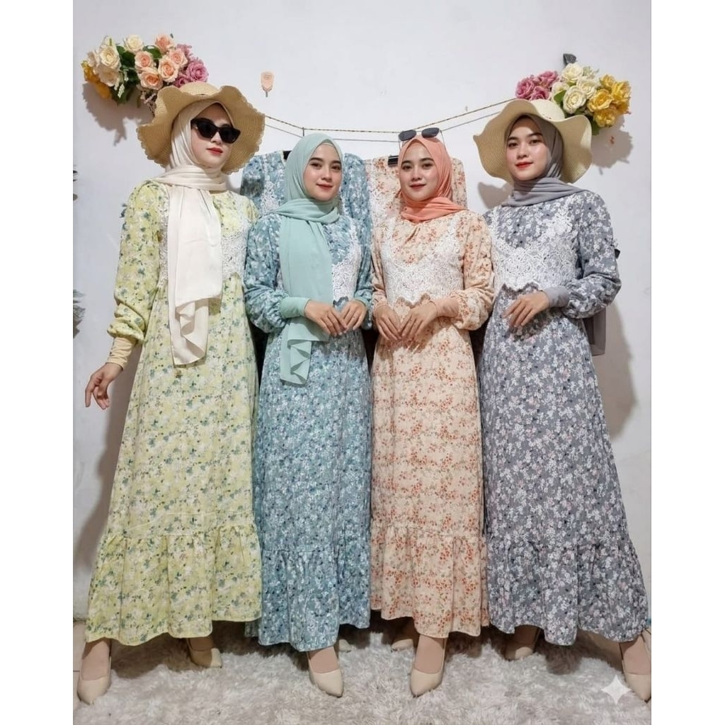 Maxi Vintage Vest rompi Rajut BKK Import 8771 (2in1) Maxi+Outer Rajut Import