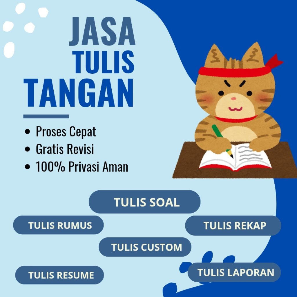 Jasa Tulis Tangan Rapi, Cepat dan Aesthetic | Catatan, Tugas Sekolah, Tugas Kuliah, Laporan, Undanga