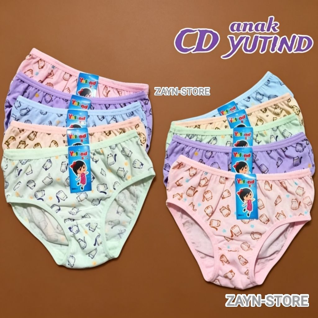 ( 6 Pcs )CD anak perempuan Yutind kids 1184 | Celana dalam anak perempuan