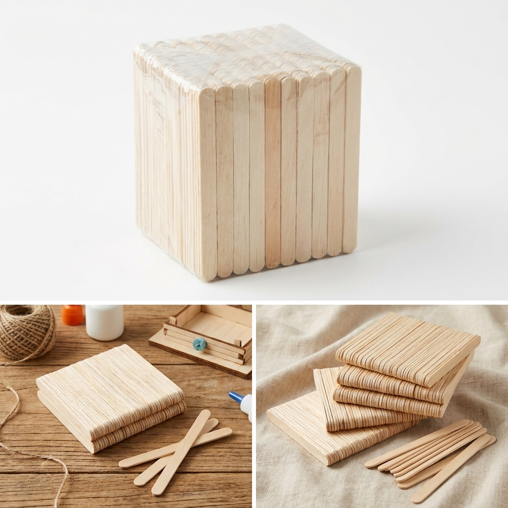 Stik Es Krim Kayu 50 Pcs Untuk Kerajinan tangan DIY 4501