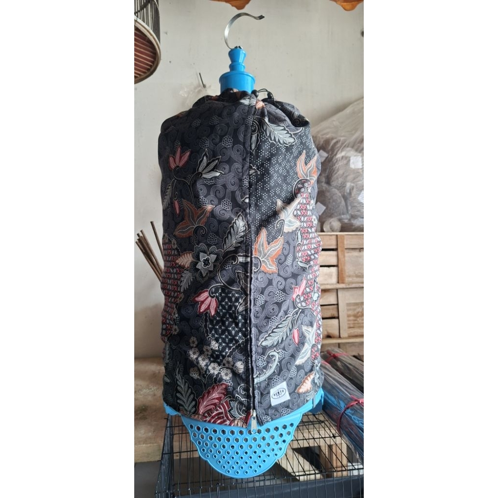 krodong batik premium sangkar kapsul lovebird