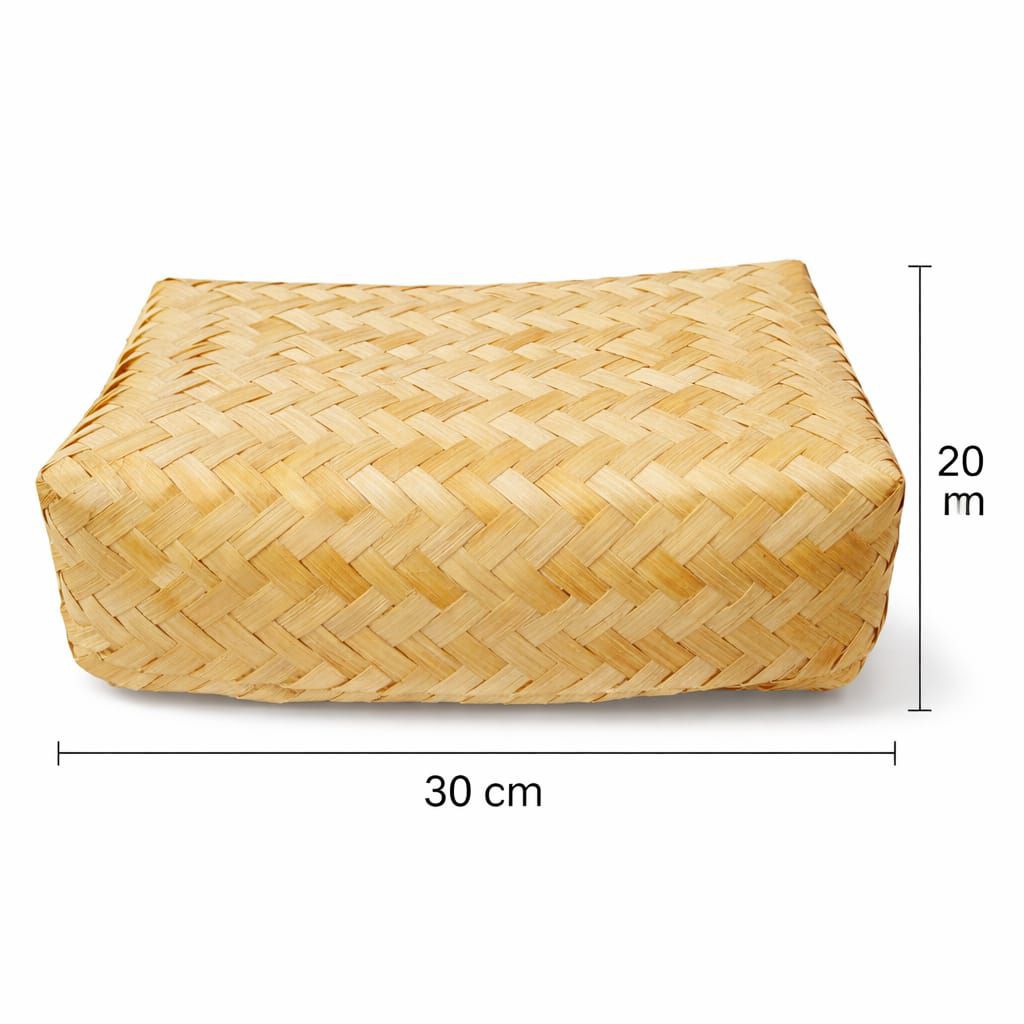 Besek Pegon panjang 20x30 cm wadah besek bambu besar hampers besek  makanan anyaman besek besar