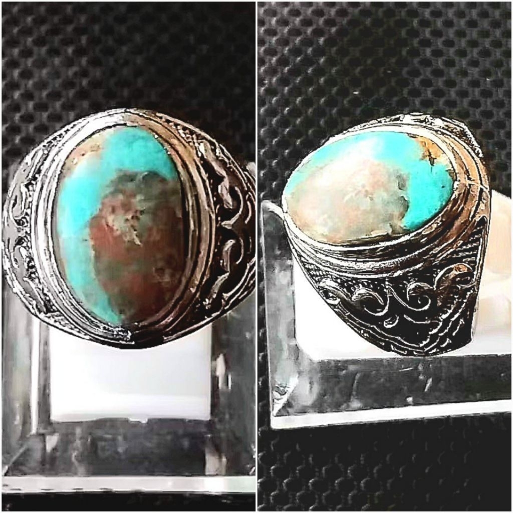 cincin batu akik pirus lawasan