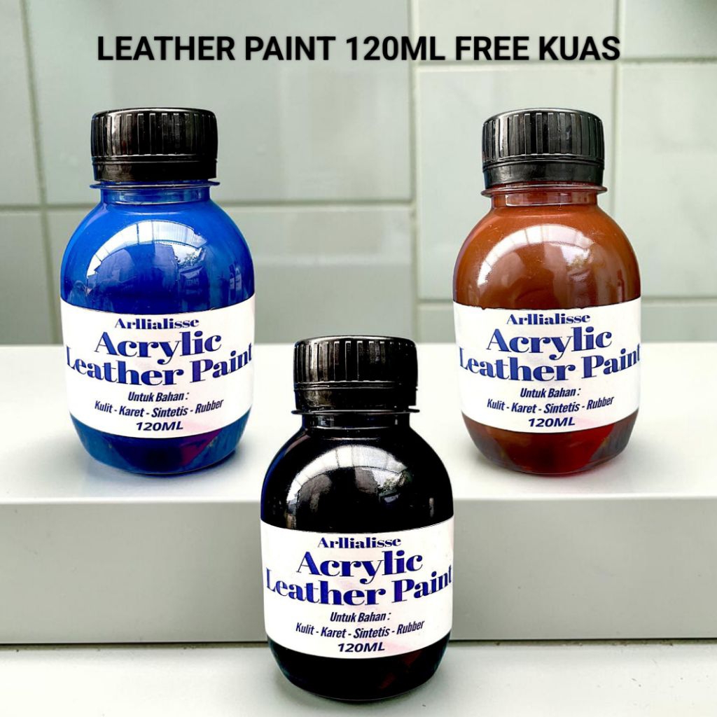cat sepatu / leather paint / cat sepatu kulit / cat tas kulit / cat sepatu kulit terkelupas / cat ta