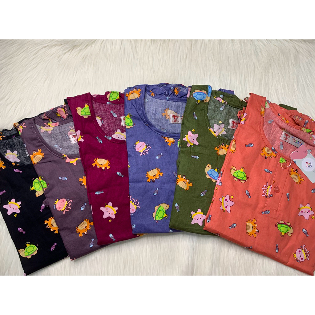 Sunly UK.22 celana pendek baju tgn pdk baju tidur sunly