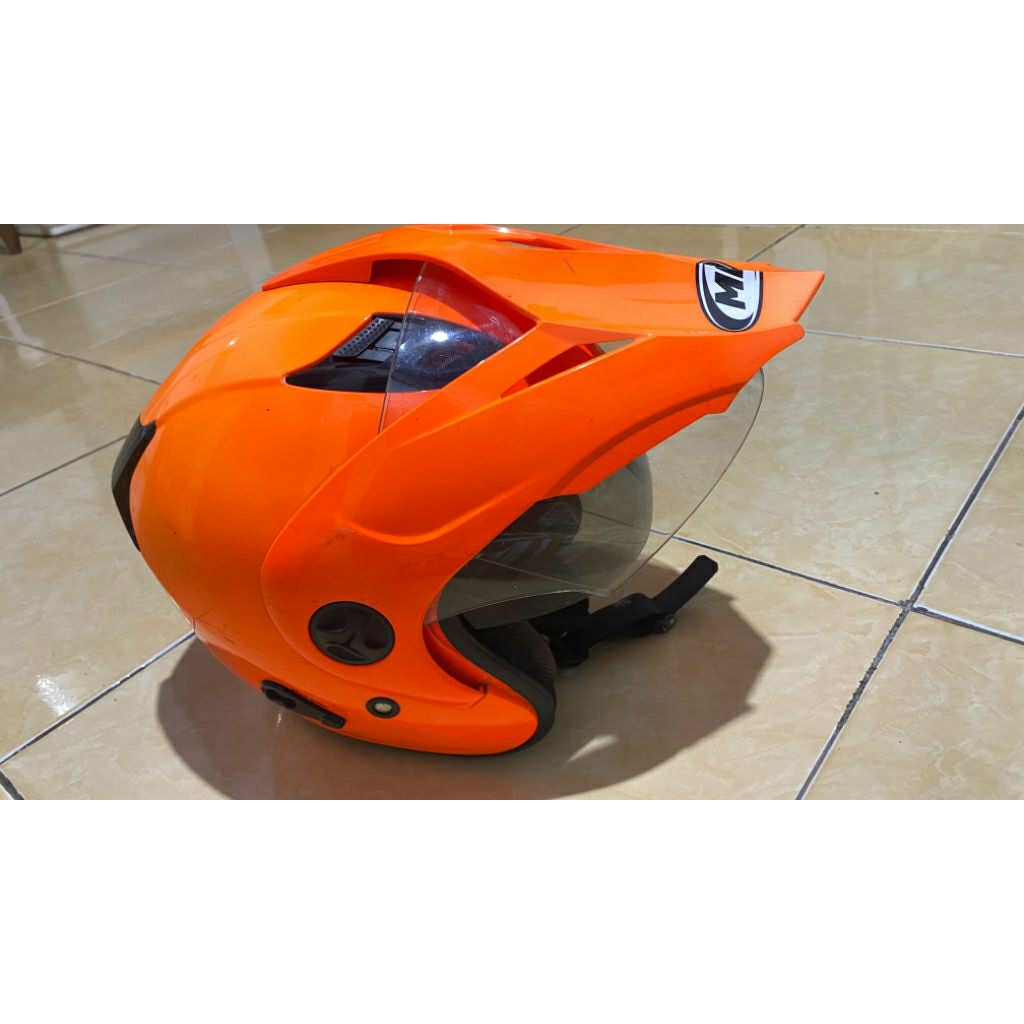 preloved helm MDS orange original (BACA DESKRIPSI)