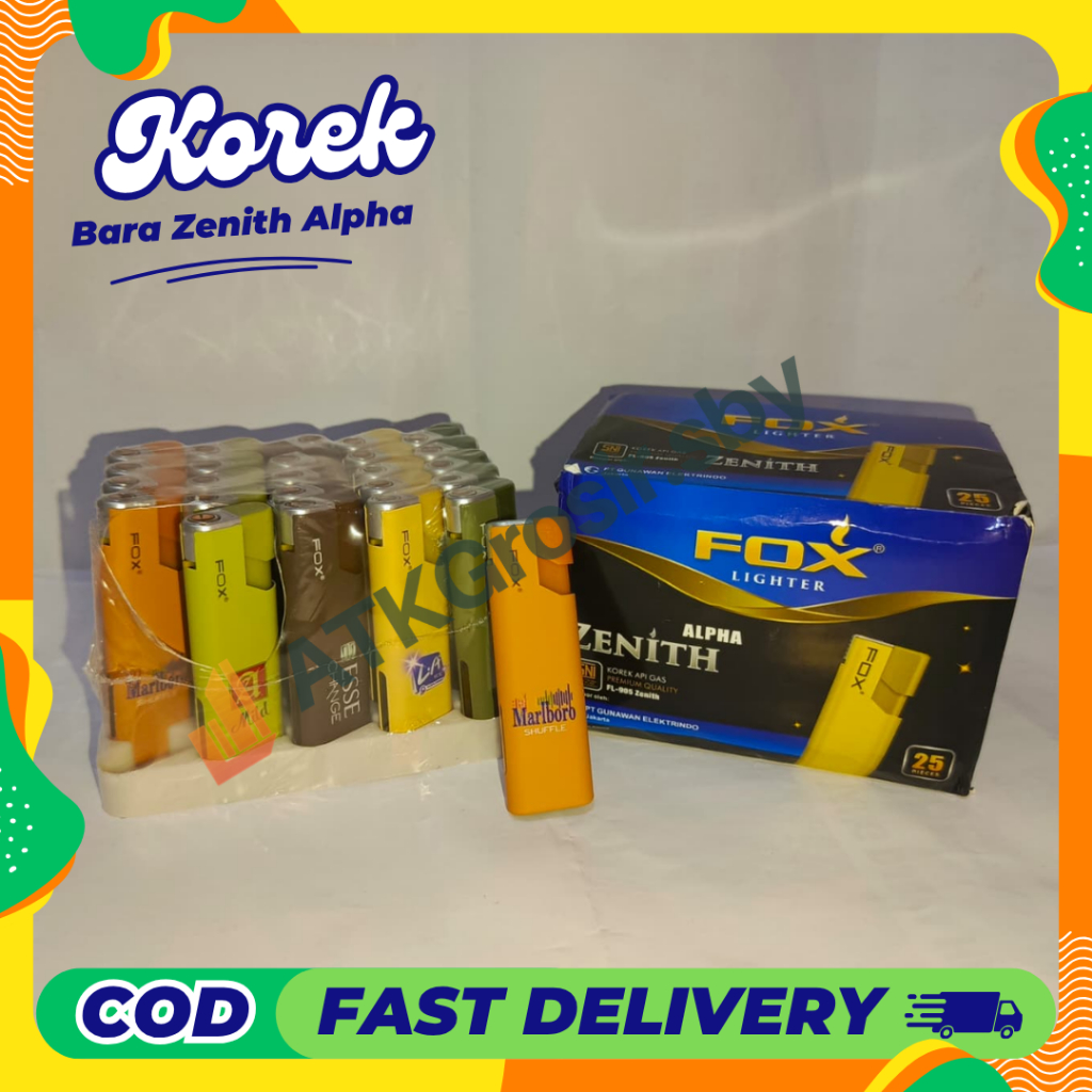Korek Api Bara Foz Zenith Alpha Premium SNI