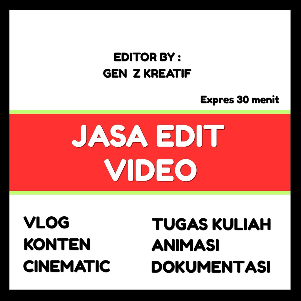 JASA EDIT VIDEO WXSPRES KONTEN | TUGAS | CINEMATIC | VLOG TERMURAH